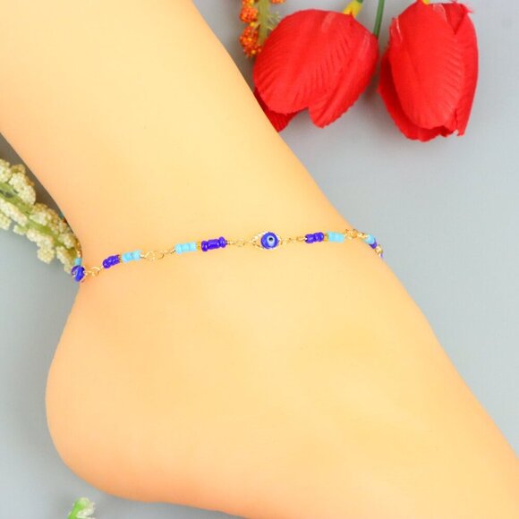 "Handmade Anklet – A Stylish Choice for Women, Thoughtful Gift Idea,  EVCH1898 - Picture 1 of 9